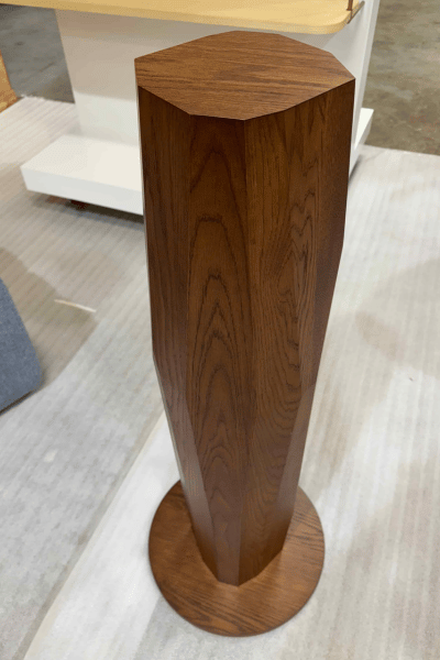 Rothys-Pedestal Prototype-glw-2 Wood pedestal prototype by GLW
